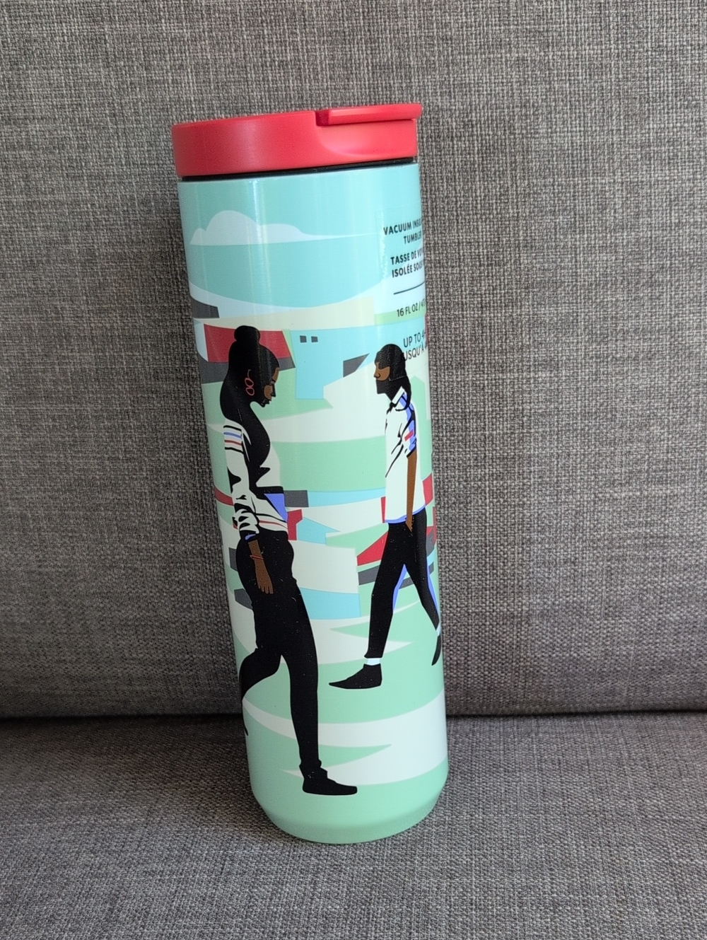 Lou + Starbucks Mint Green Illustration Travel Tumbler  16 fl. Oz / 473ml
